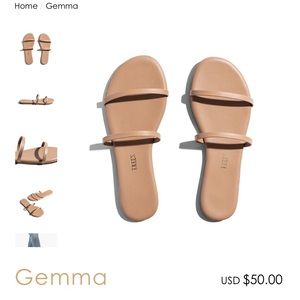 TKEES Gemma sandal in cocobutter